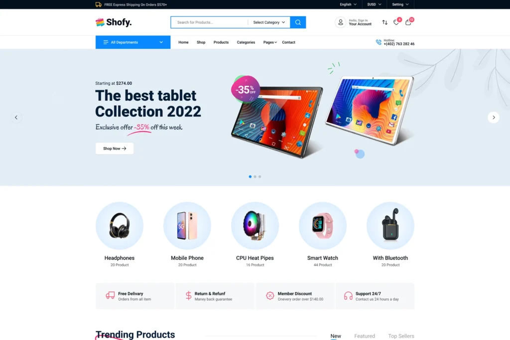 Shofy Multipurpose Shopify Theme