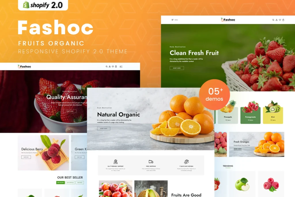 Fashoc Fruits Organic Shopify Theme