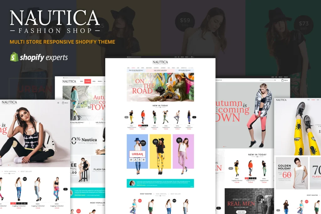 Nautica Multi Store Shopify Theme