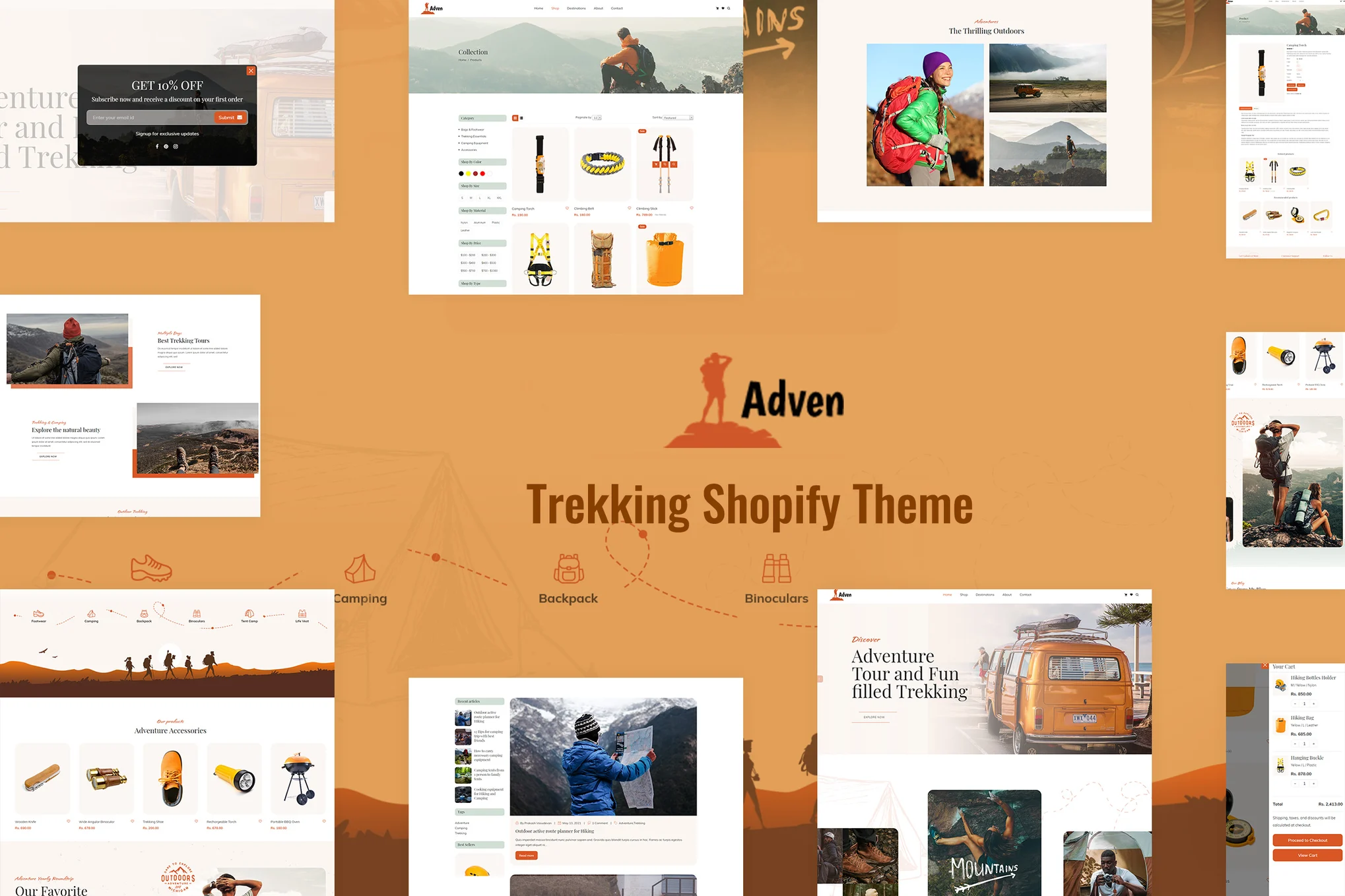 Adven Camping Shopify Theme