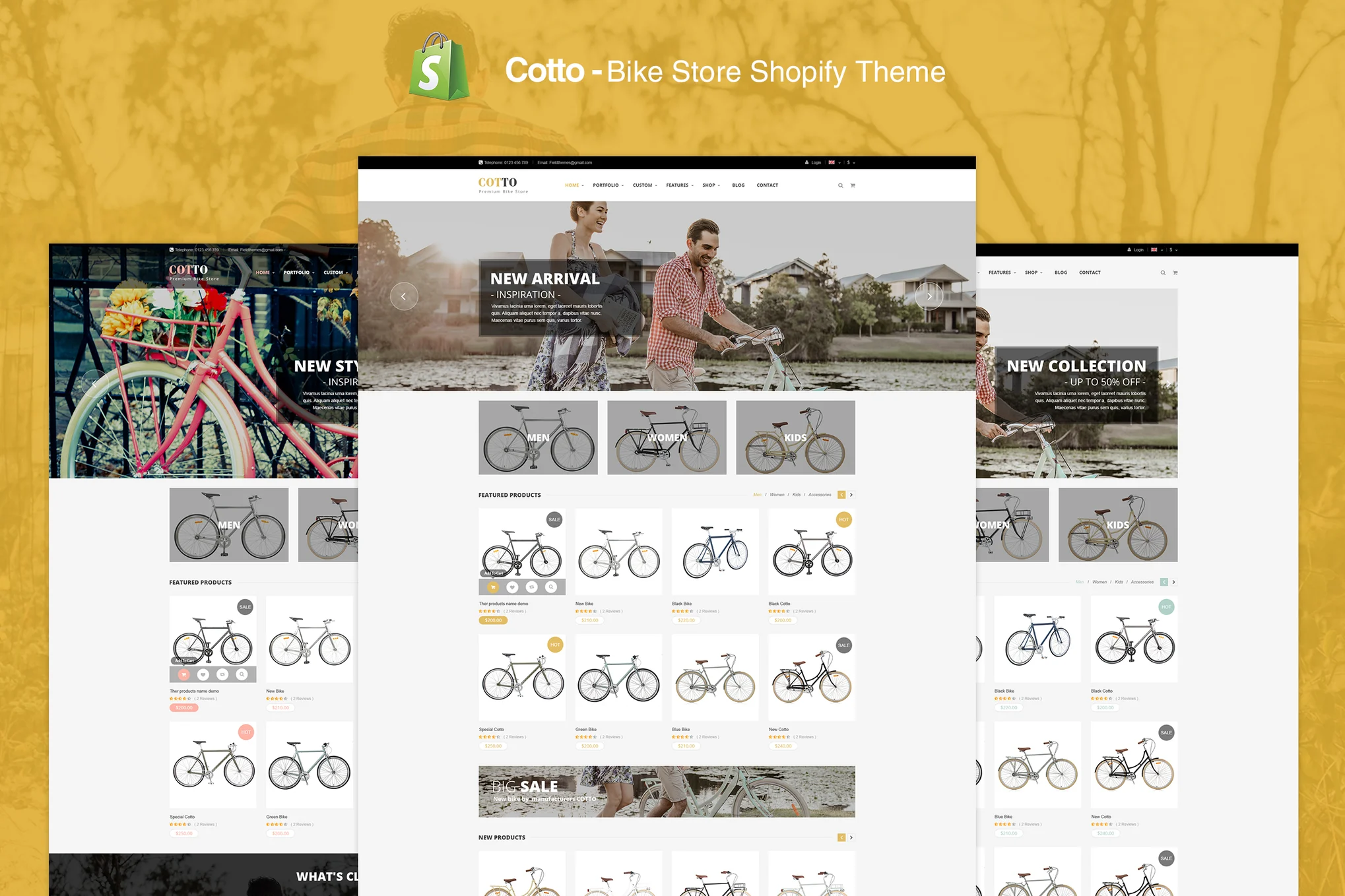 Cotto Bike Store Shopify Theme