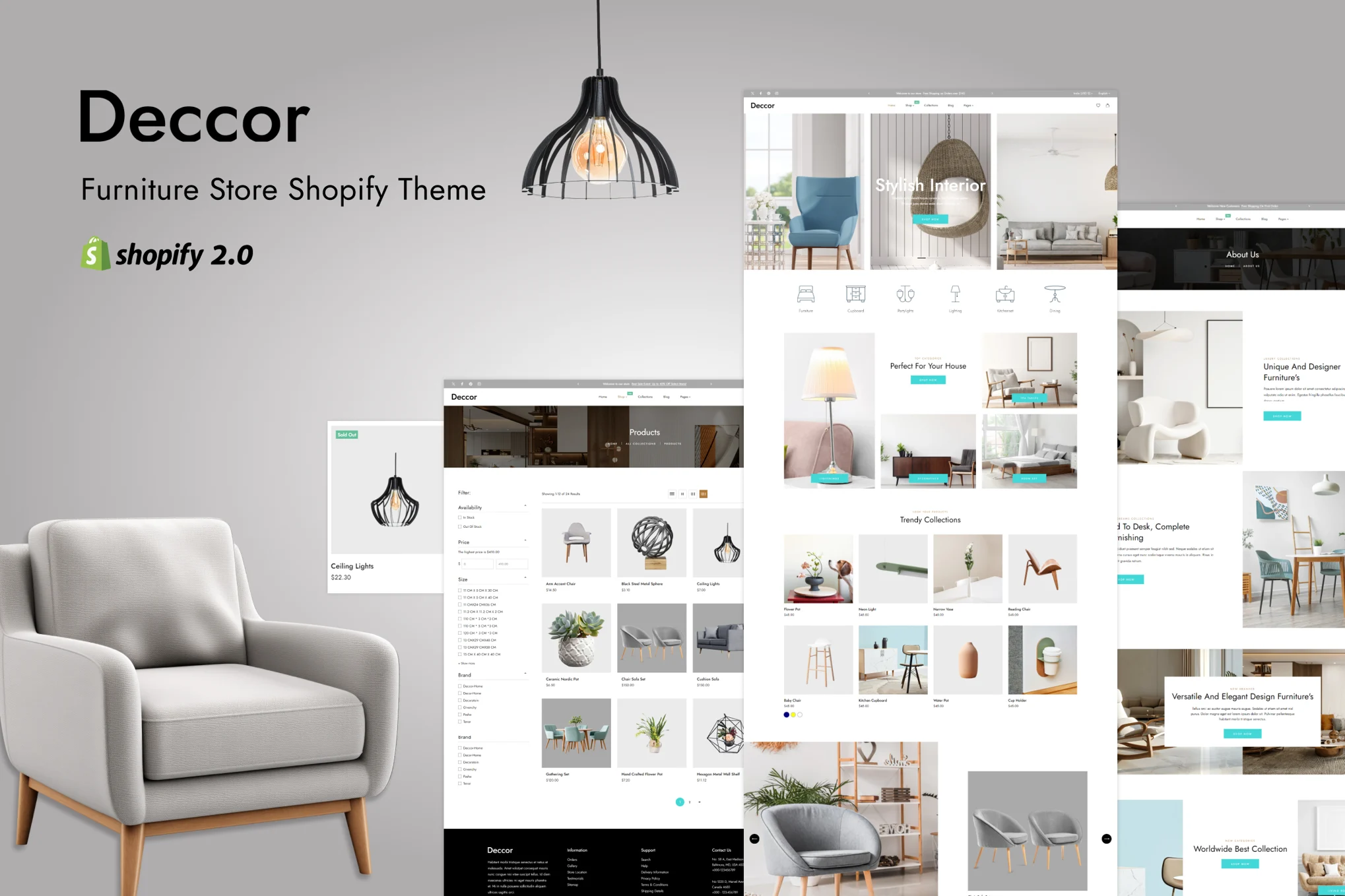 Deccor Modern Furniture Shopify Theme
