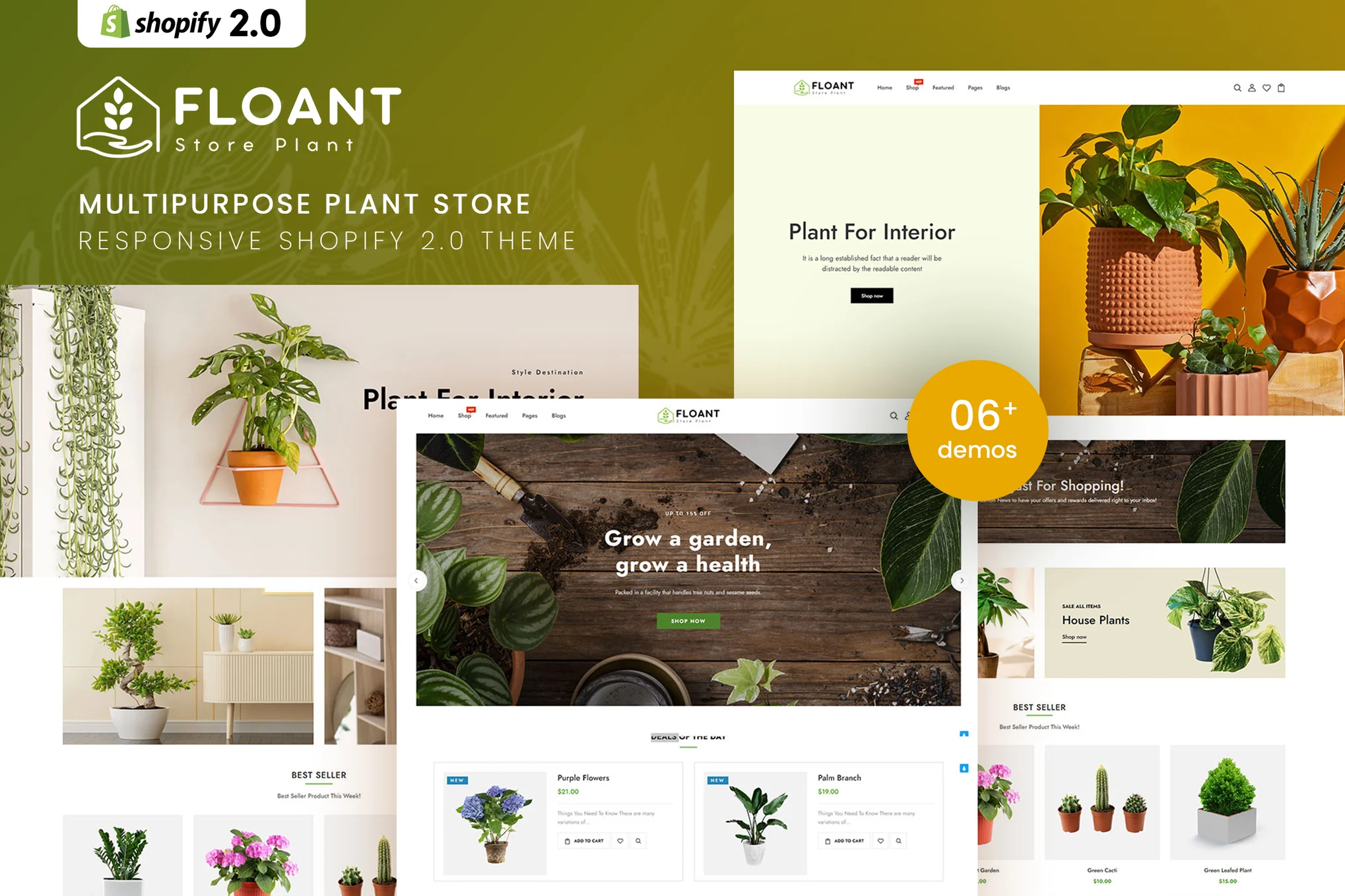 Floant Plant Store Shopify Theme