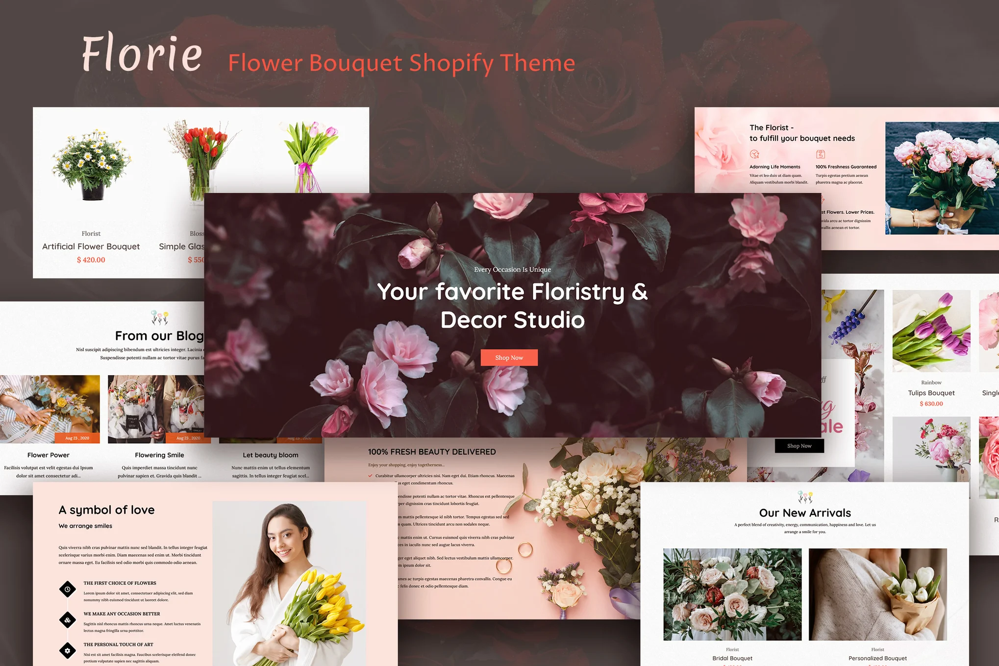 Florie Flower Shop Shopify Theme