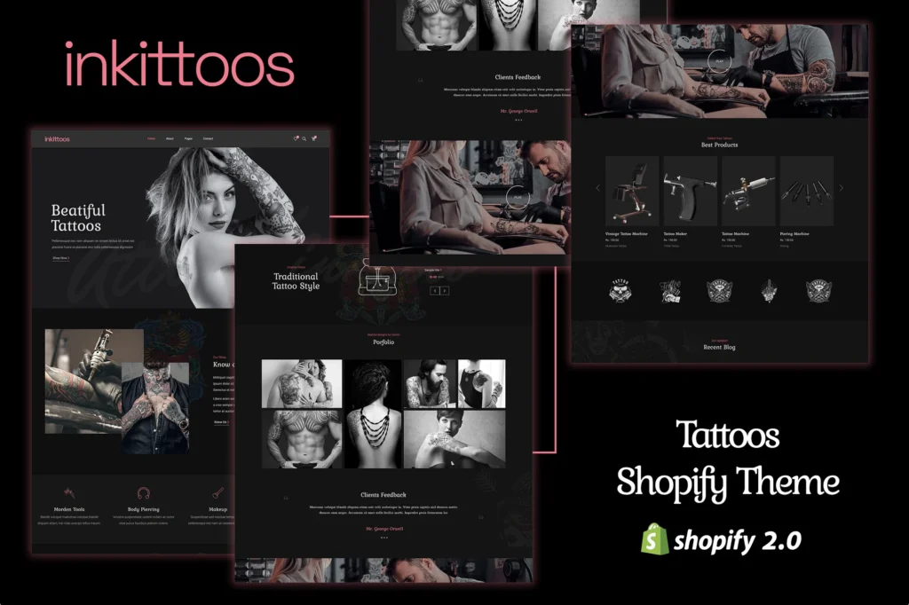 Inkittoos Tattoo Shopify Theme