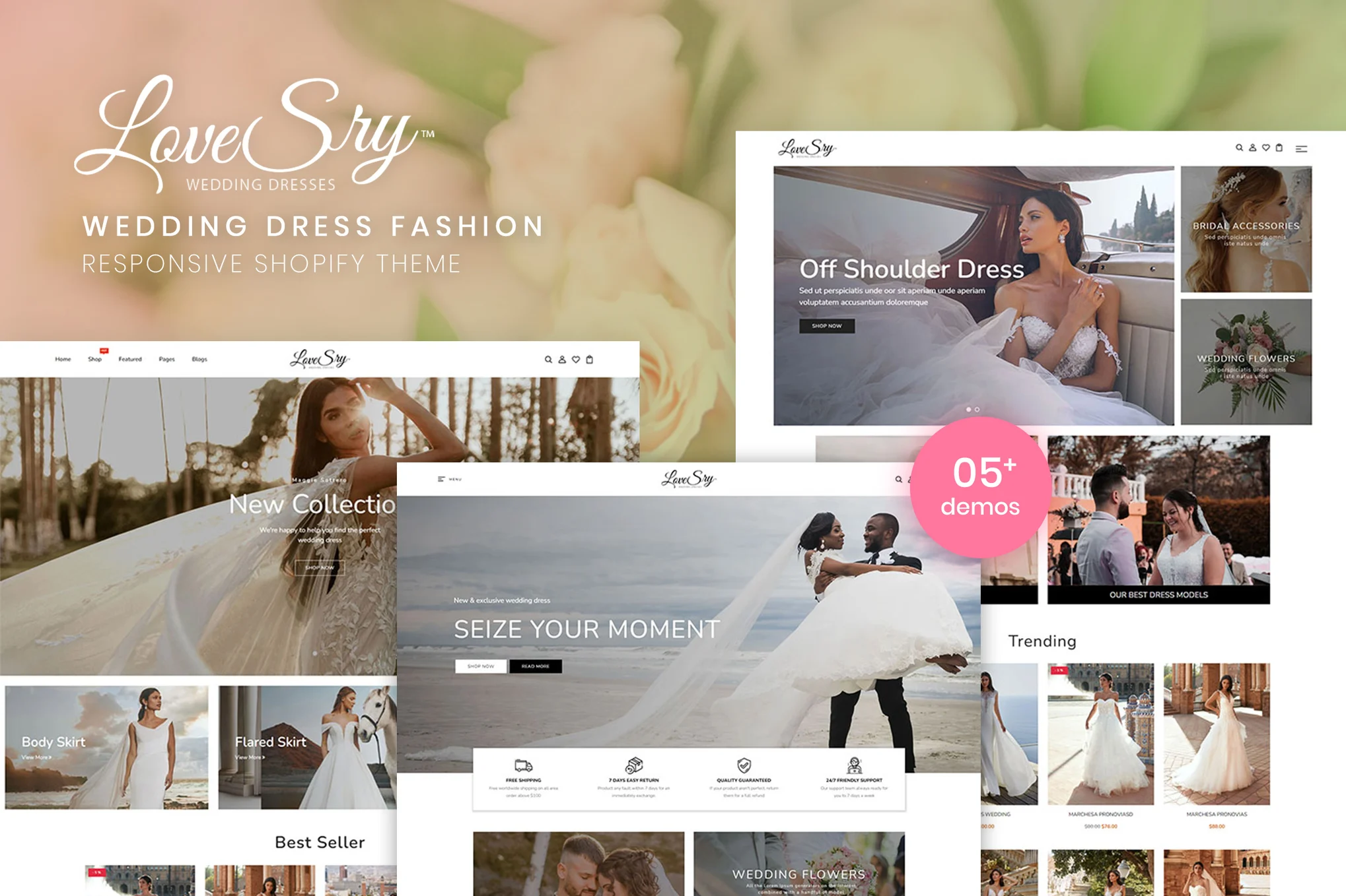 LoveSry Wedding Dress Shopify Theme