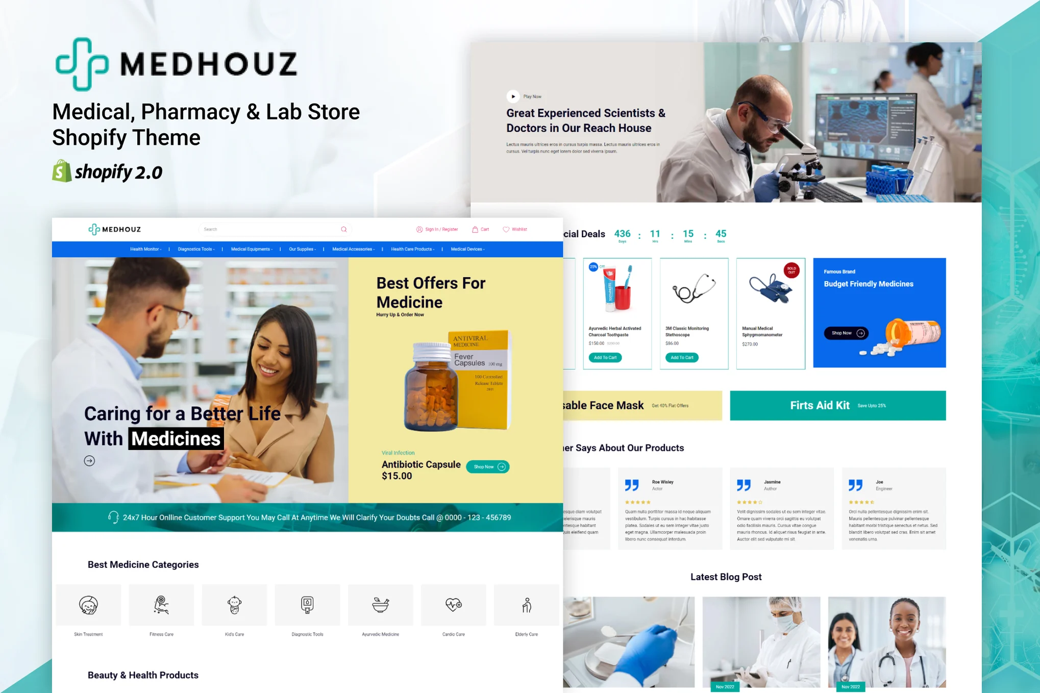 Medhouz Pharmacy Shopify Theme