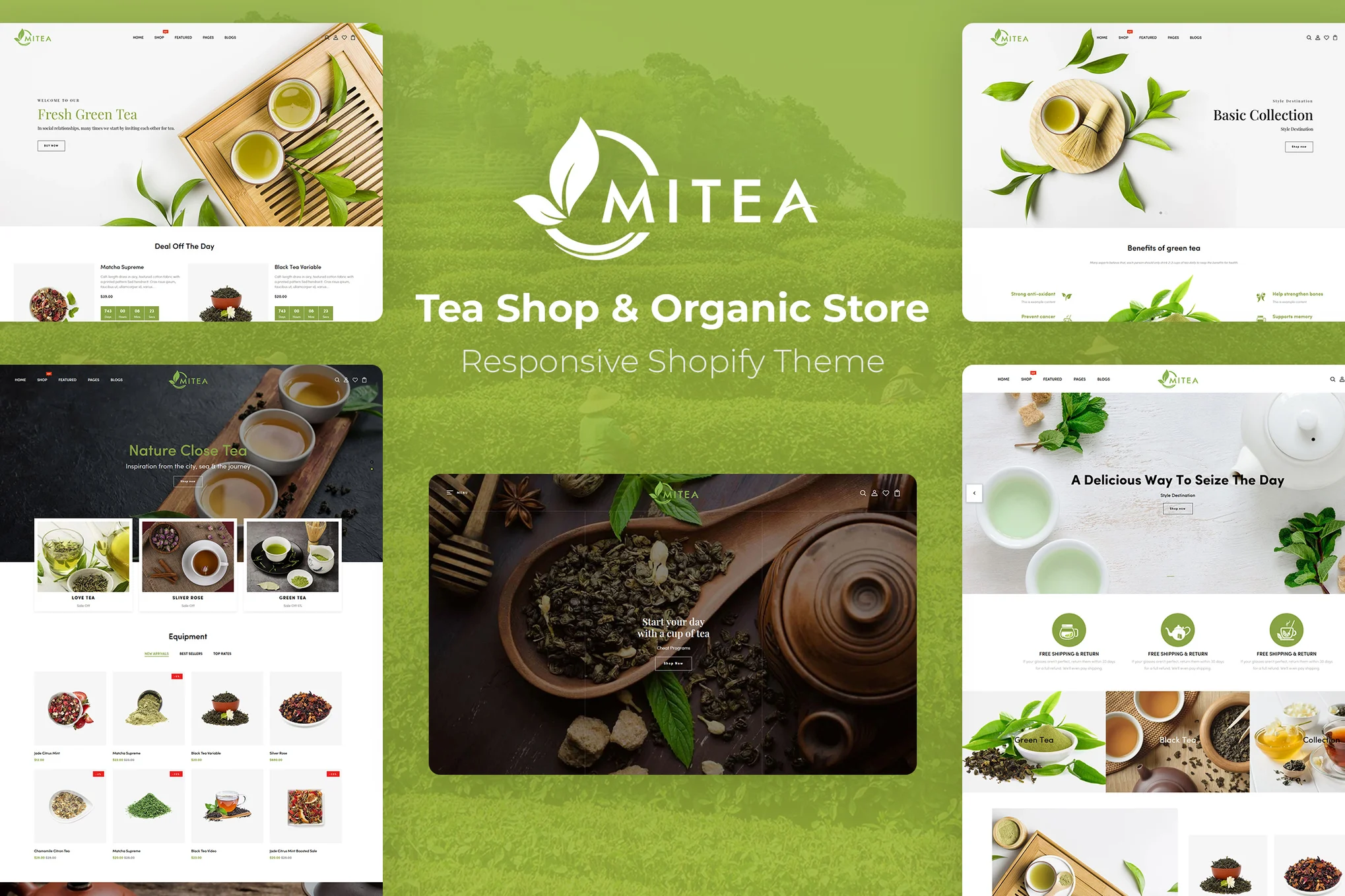 Mitea Tea Shop Shopify Theme