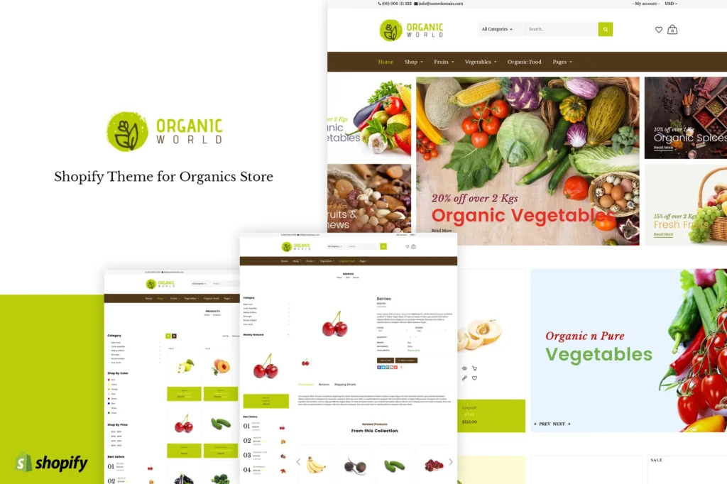 Organic World Shopify Theme