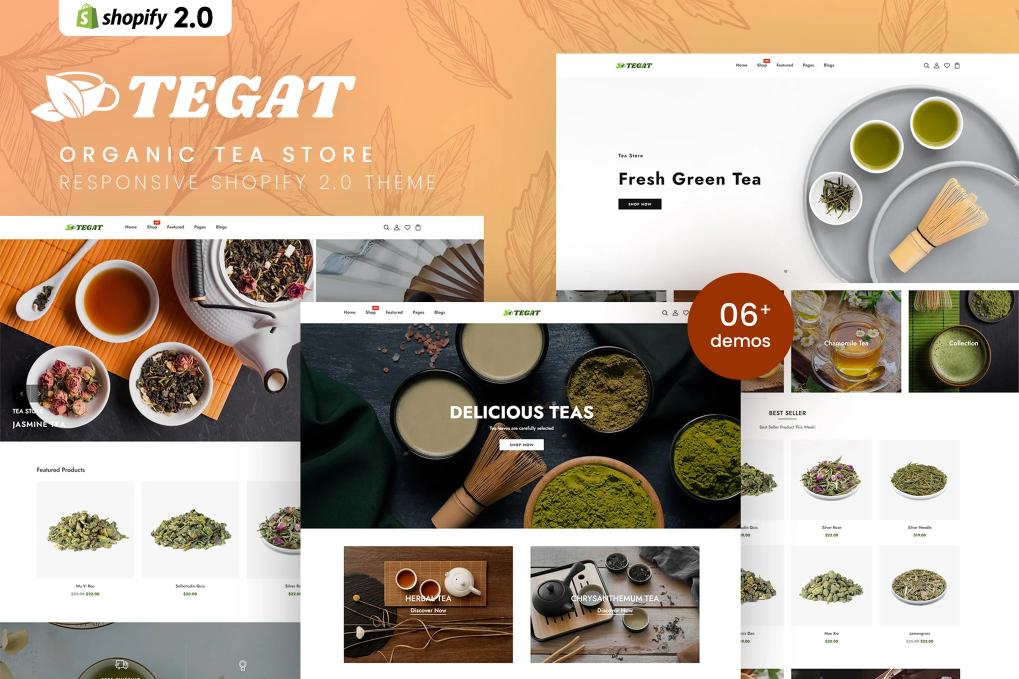 Tegat Tea Store Shopify Theme