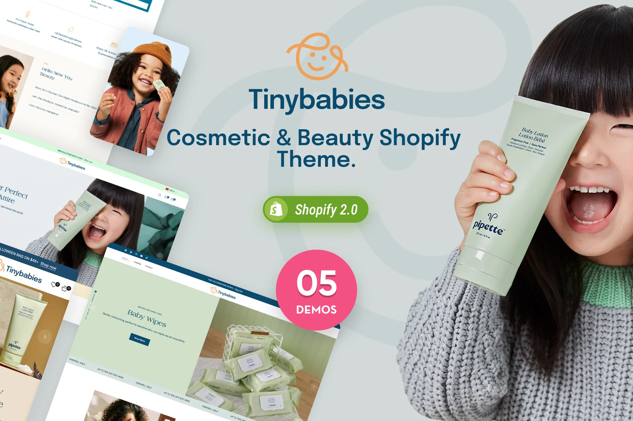 Tinybabies Cosmetics Shopify Theme
