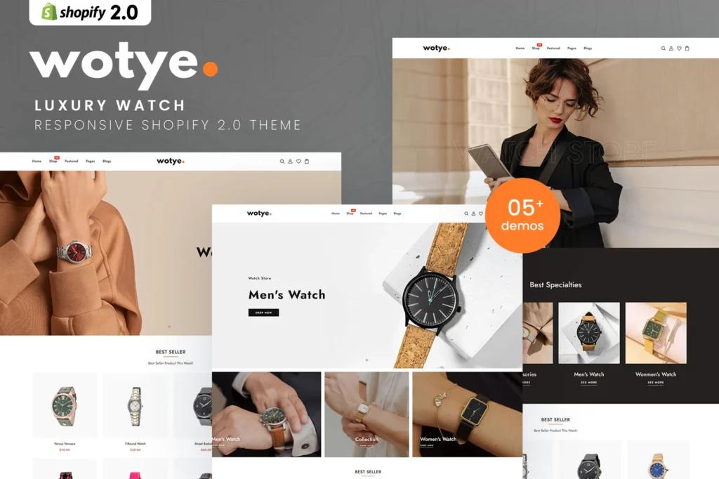 Wotye Luxury Watch Shopify Theme 2.0
