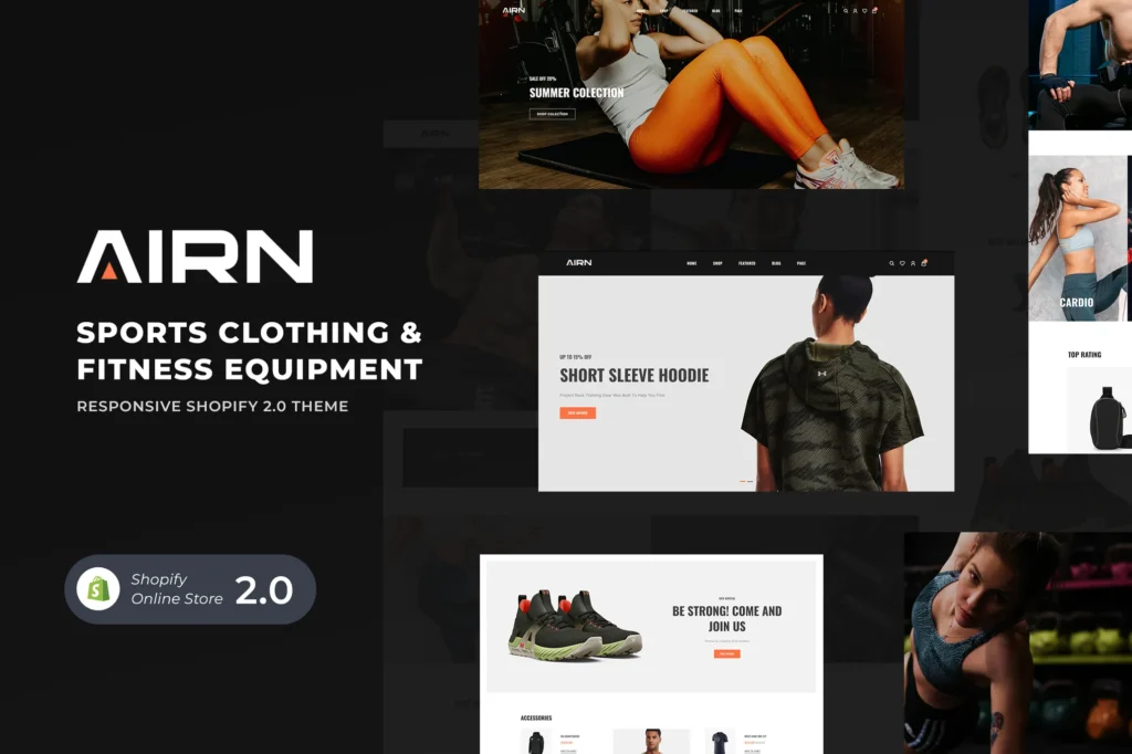 Airn Fitness Shopify Theme