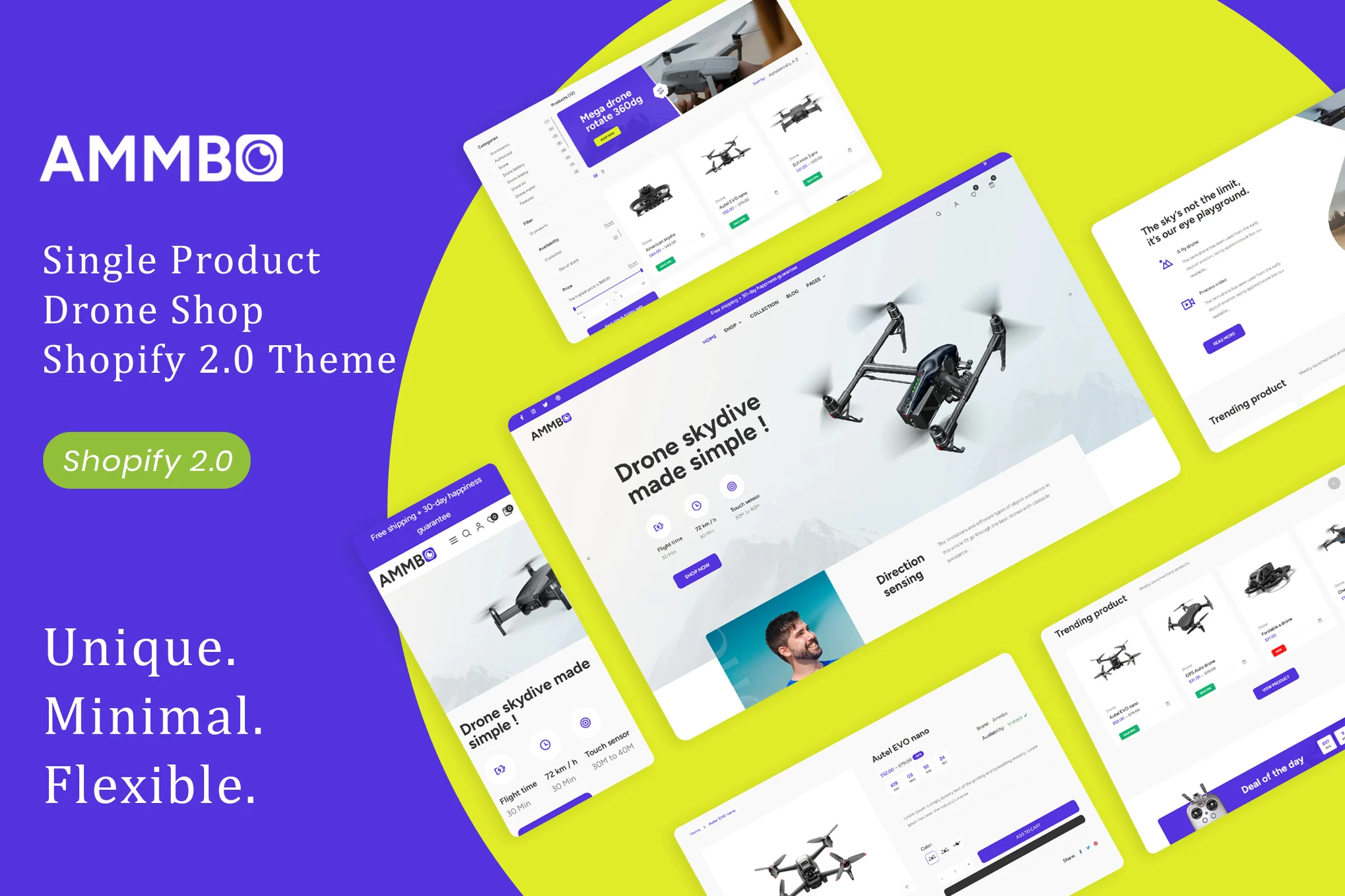 Ammbo Drone Shopify Theme