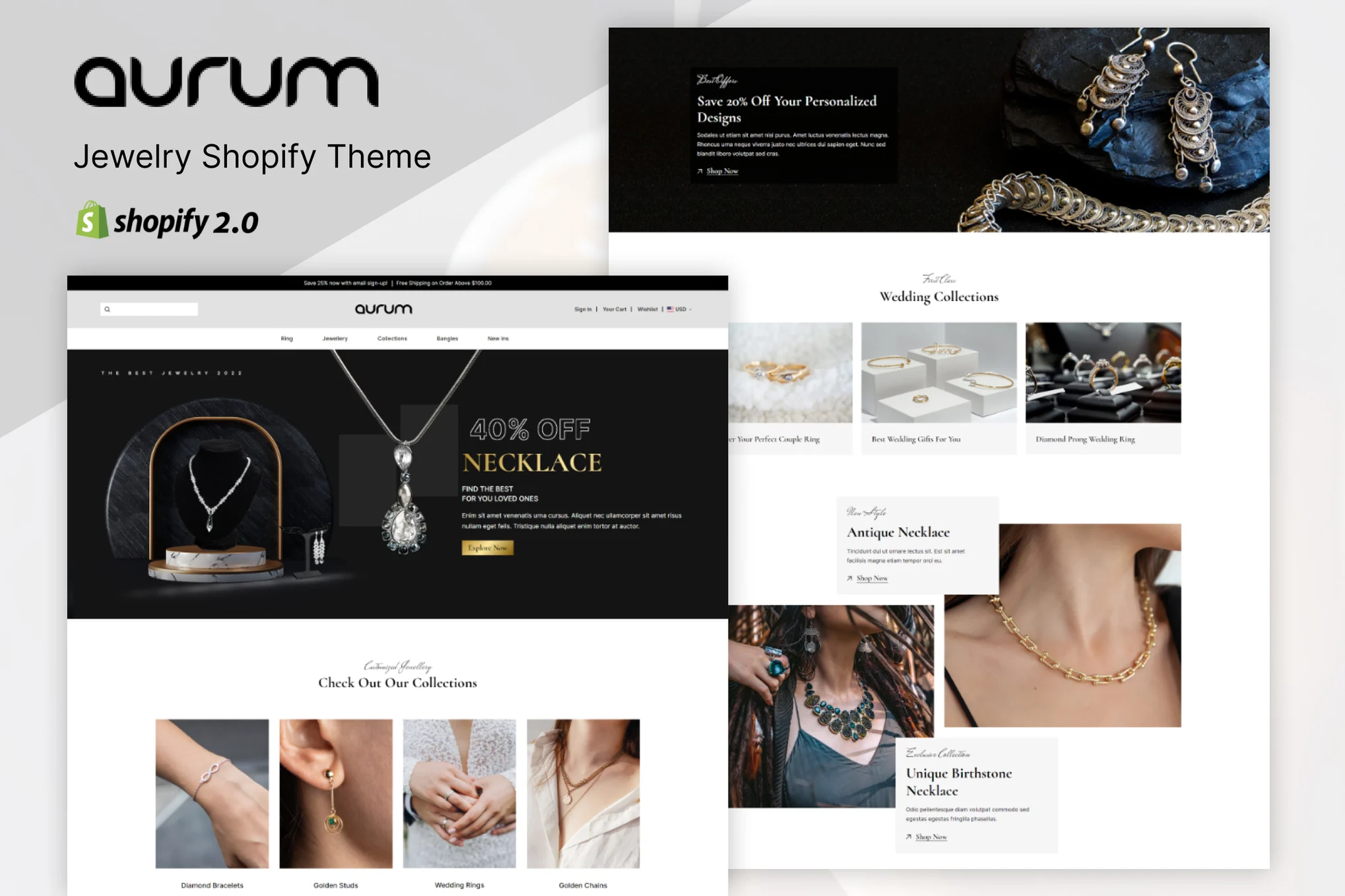 Aurum Jewelry Shopify Theme