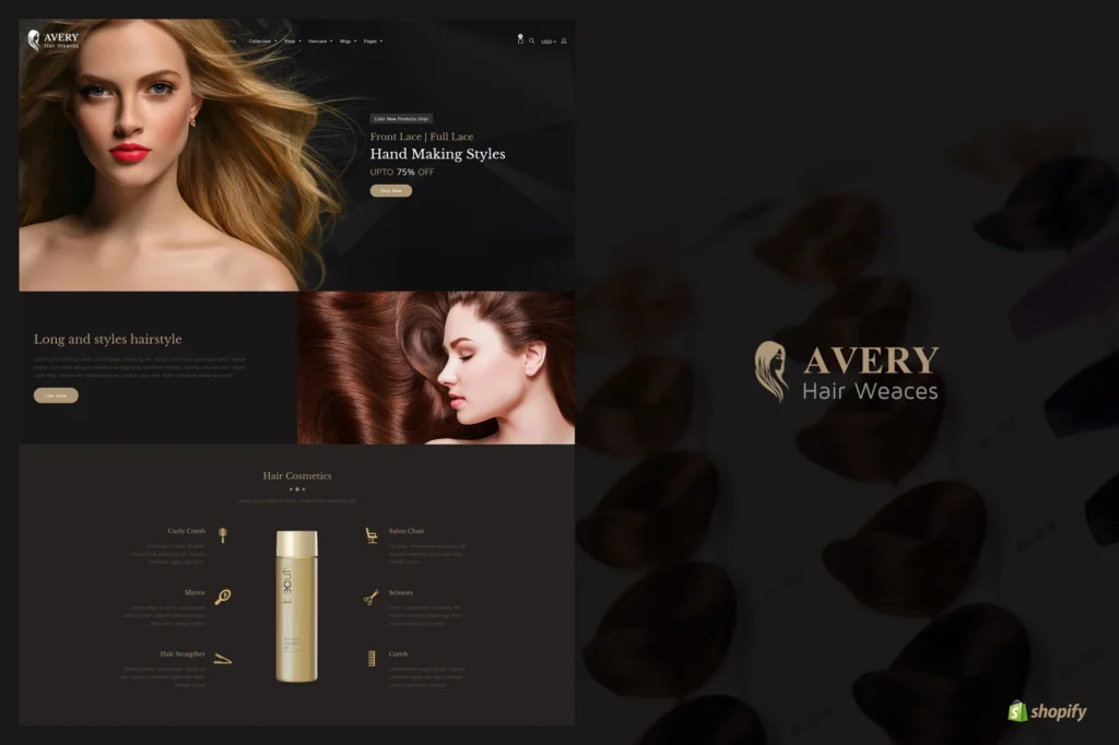 Avery Wig Shopify Theme