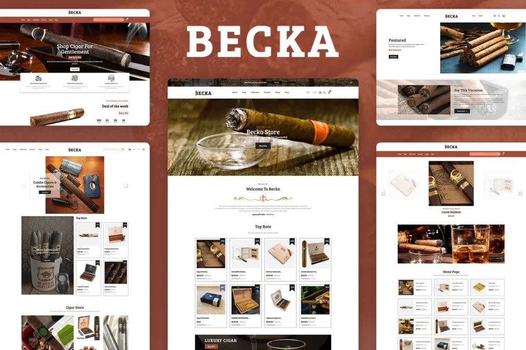 Becka Cigar Store Shopify Theme