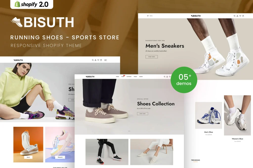Bisuth Sports Shoes Shopify Theme