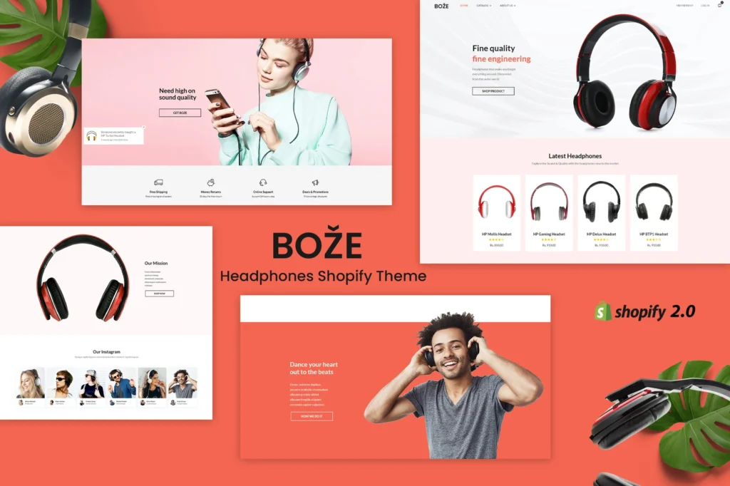 Boze Audio Store Shopify Theme