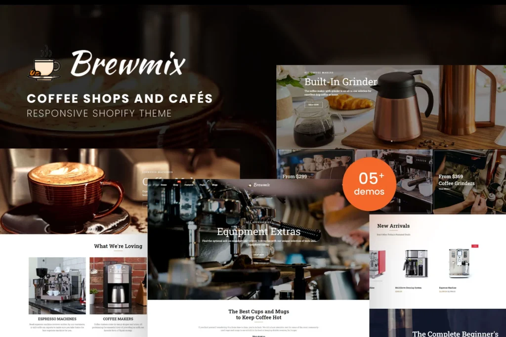 Brewmix Coffee Shops Shopify Theme
