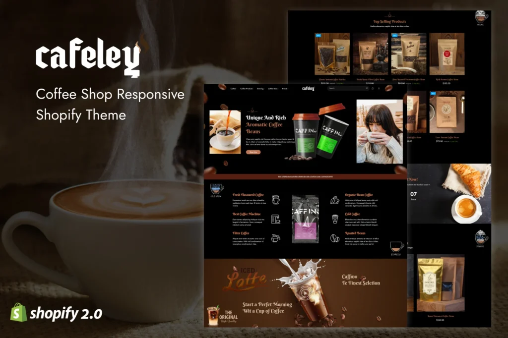 Cafeley Coffee Shop Shopify Theme
