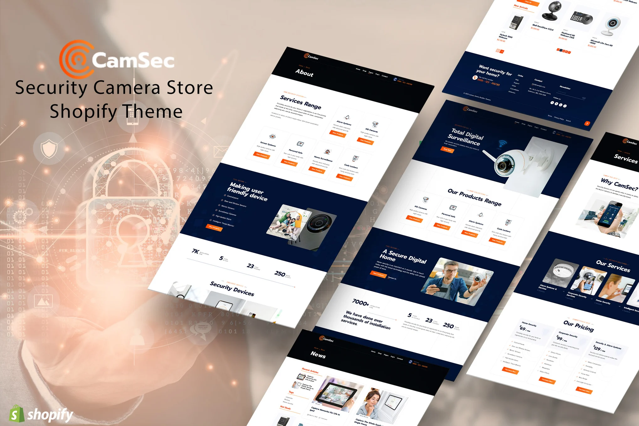Camsec CCTV Camera Shopify Theme