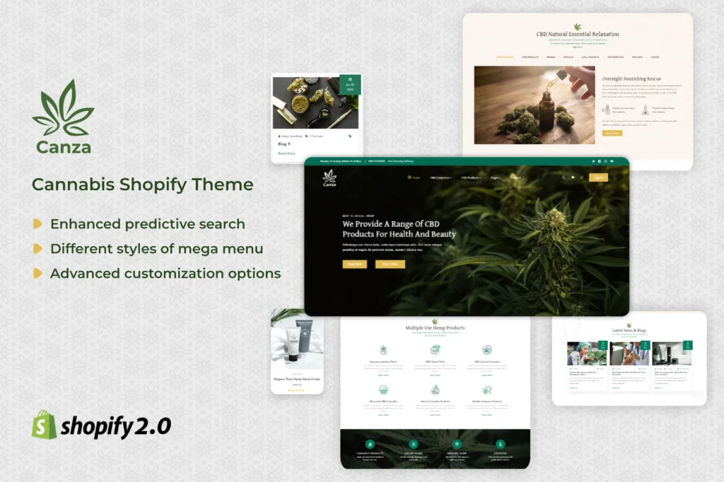Canza Marijuana Shopify Theme