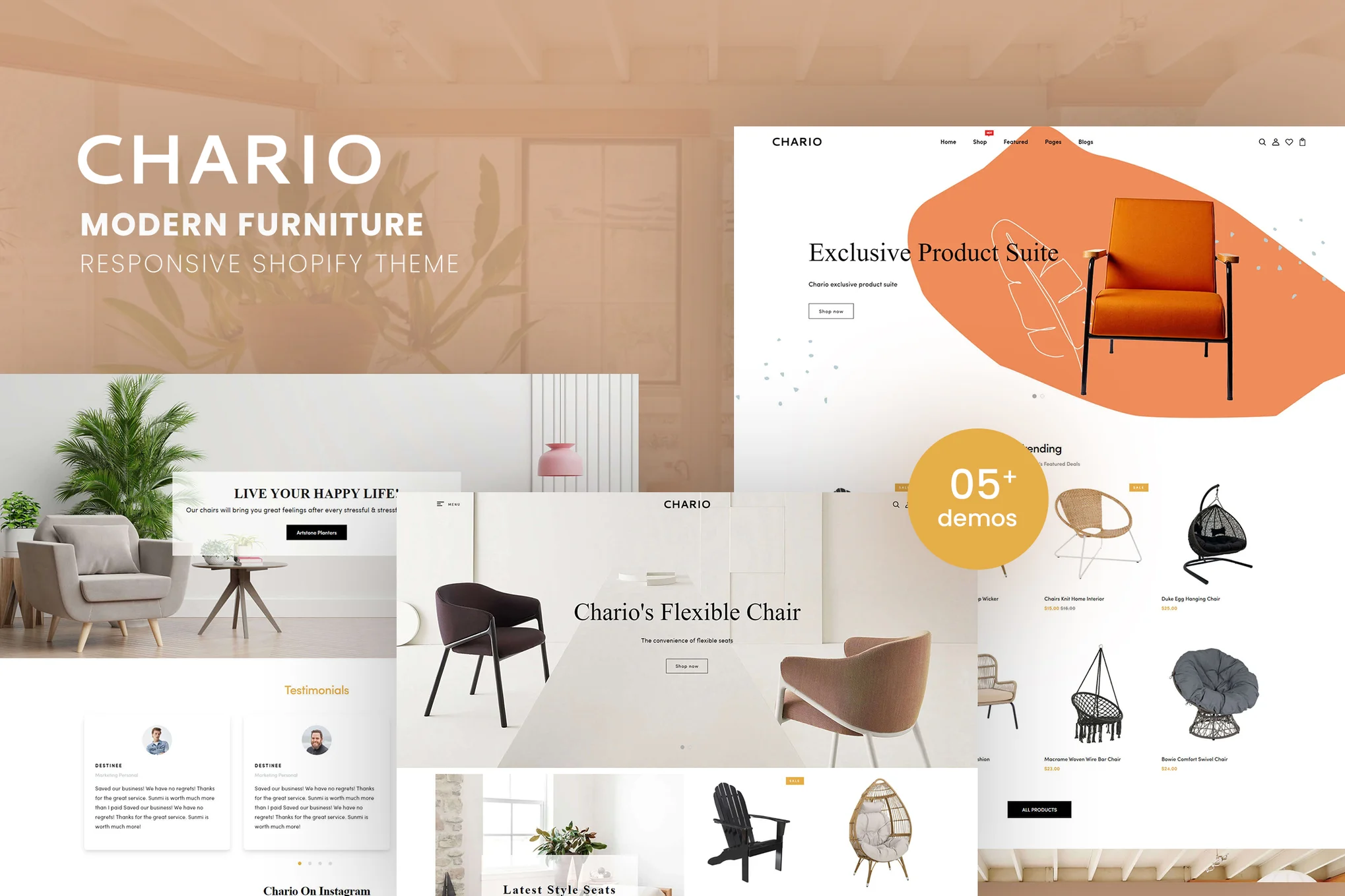 Chario Furniture Shopify Theme