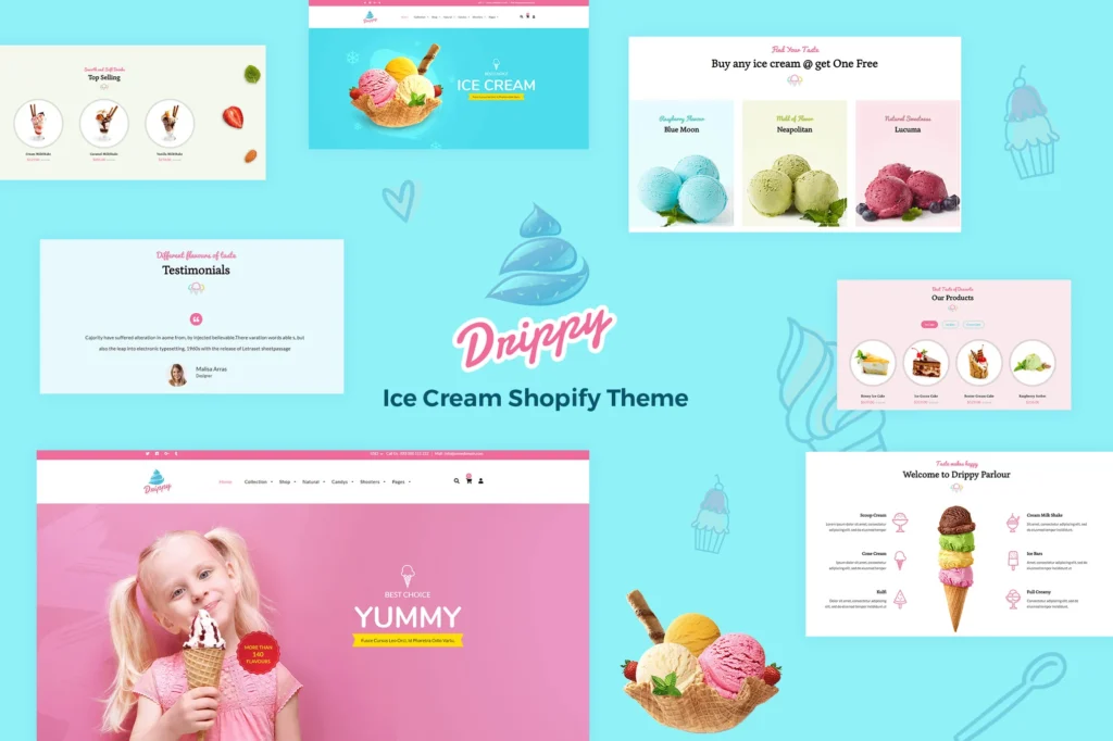 Drippy IceCream Shopify Theme