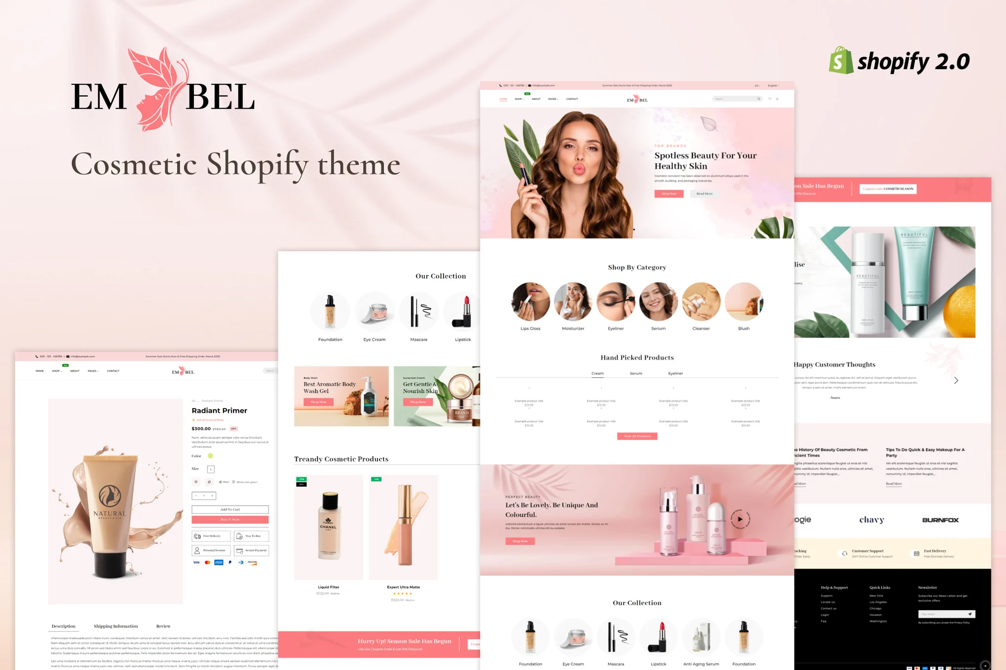 Embel Beauty Store Shopify Theme