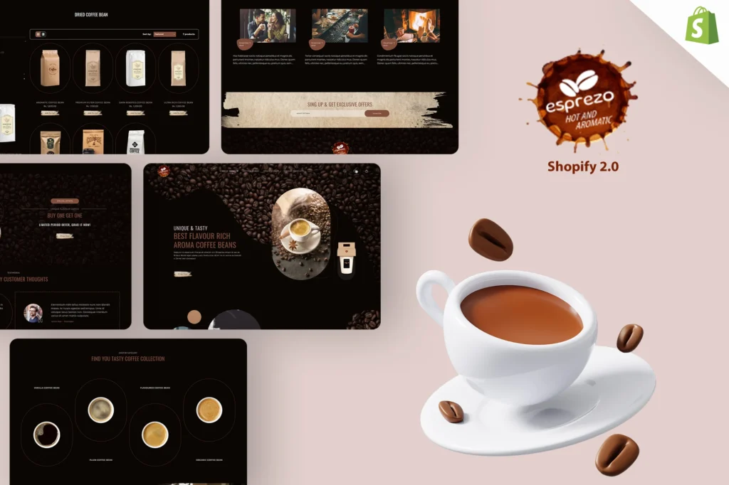 Esprezo Coffee Shop Shopify Theme