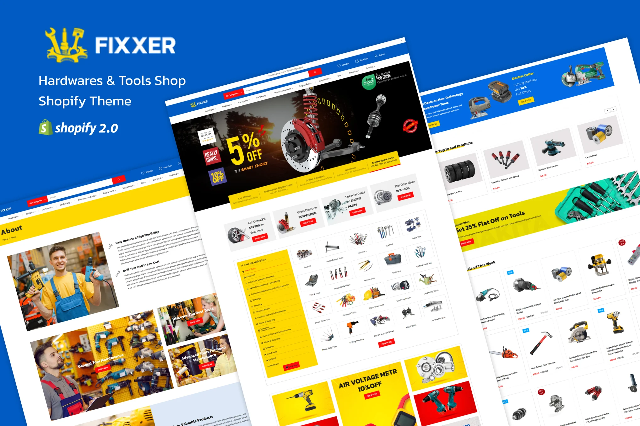Fixxer Hardwares Shopify Theme