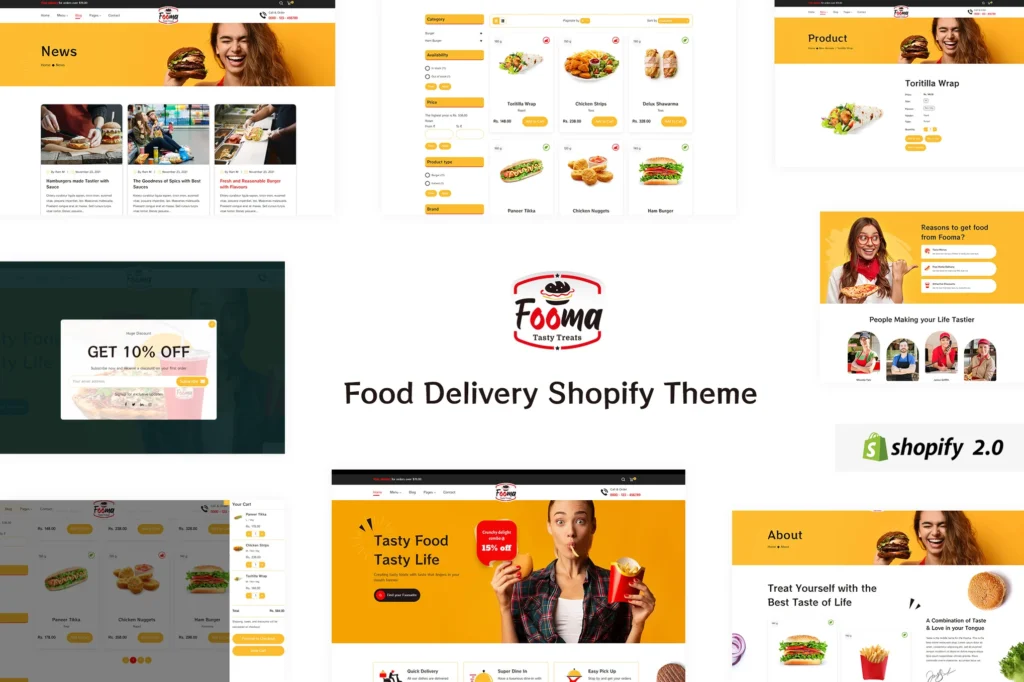 Fooma Food Delivery Shopify Theme