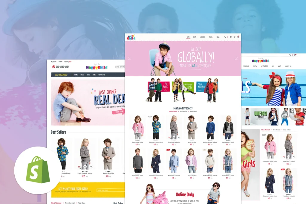 HappyChild Multi Store Shopify Theme