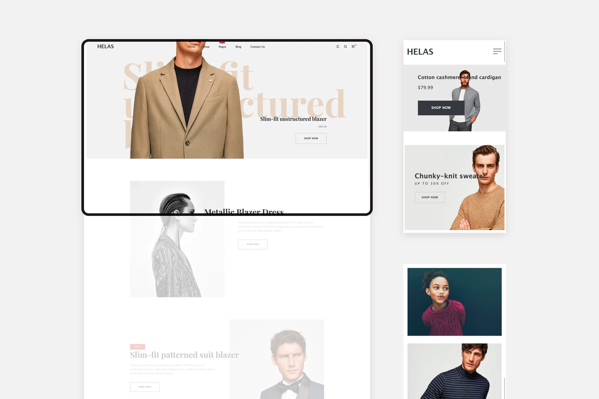 Helas Minimal Shopify Theme