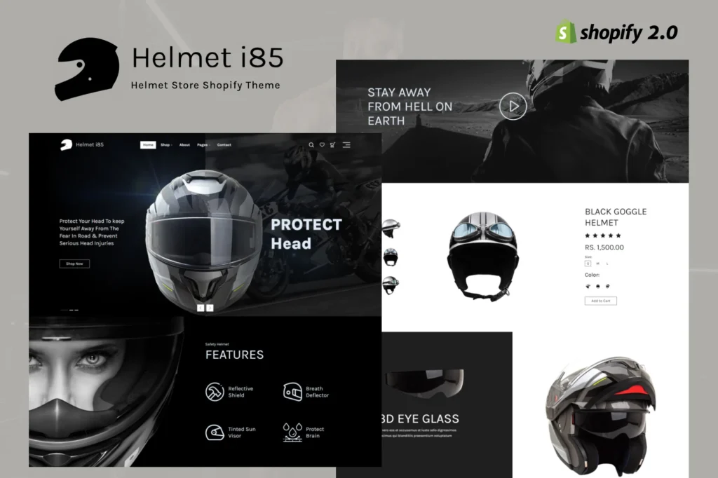 Helmeti Helmet Shopify Theme