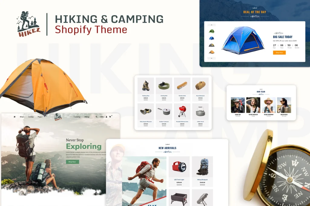 Hikez Trekking Shopify Theme