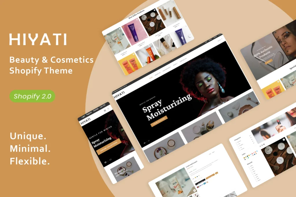 Hiyati Cosmetics Shopify Theme