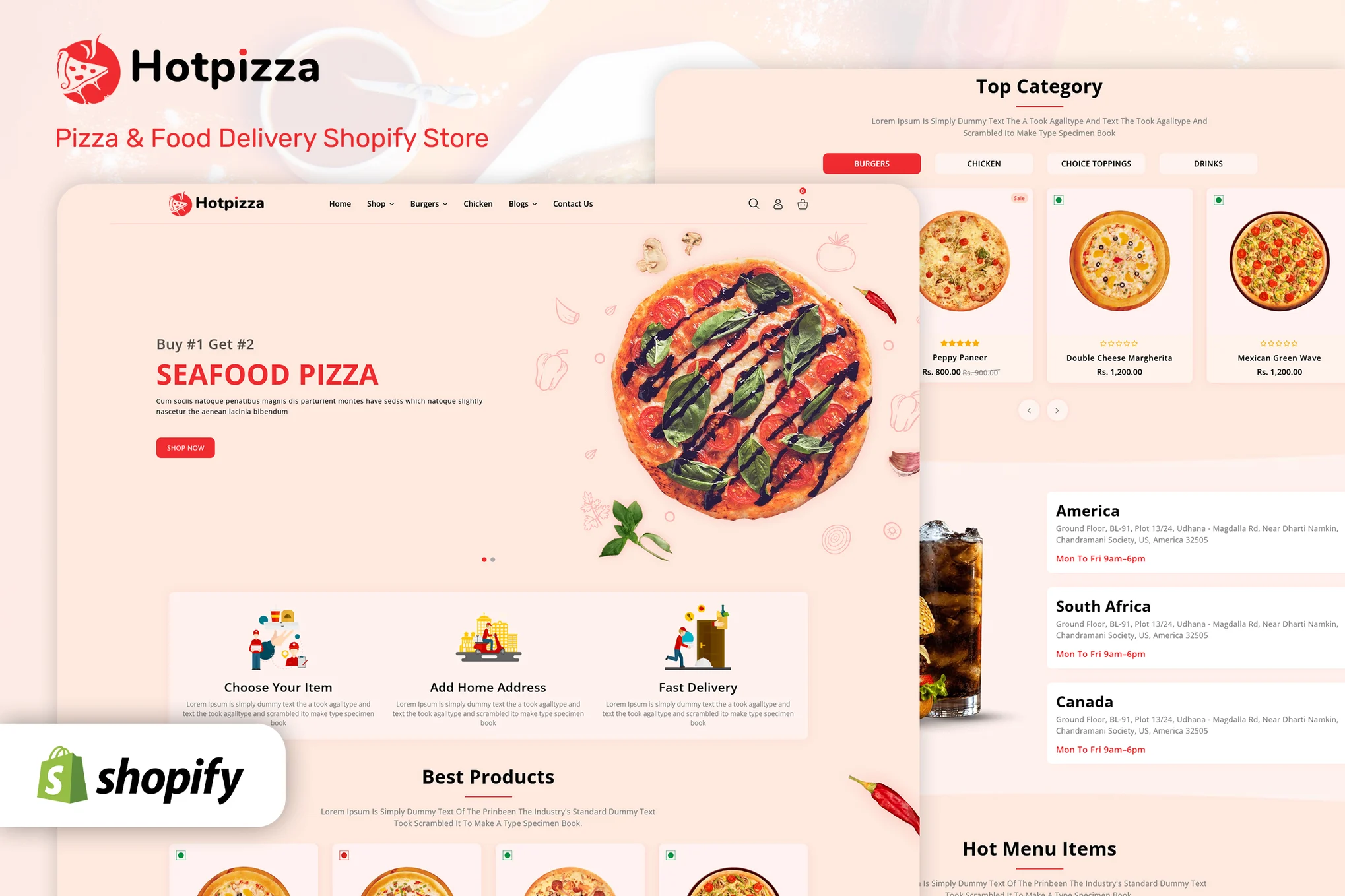 HotPizza Food Shopify Theme