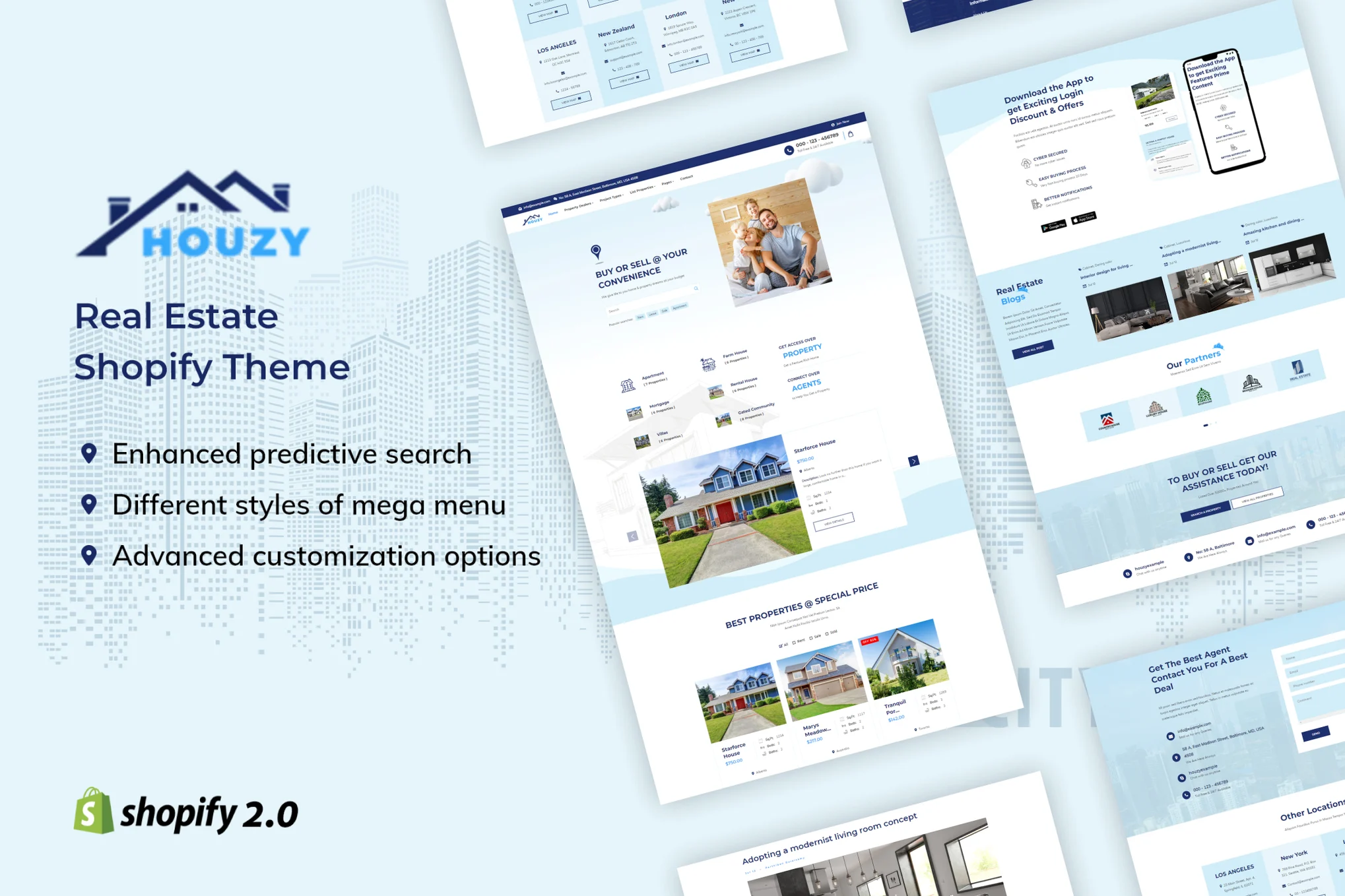 Houzy Property shopify Theme