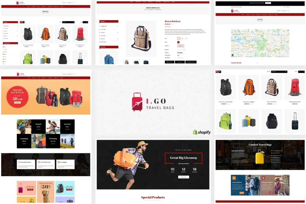 Igo Travel Bags Shopify Theme