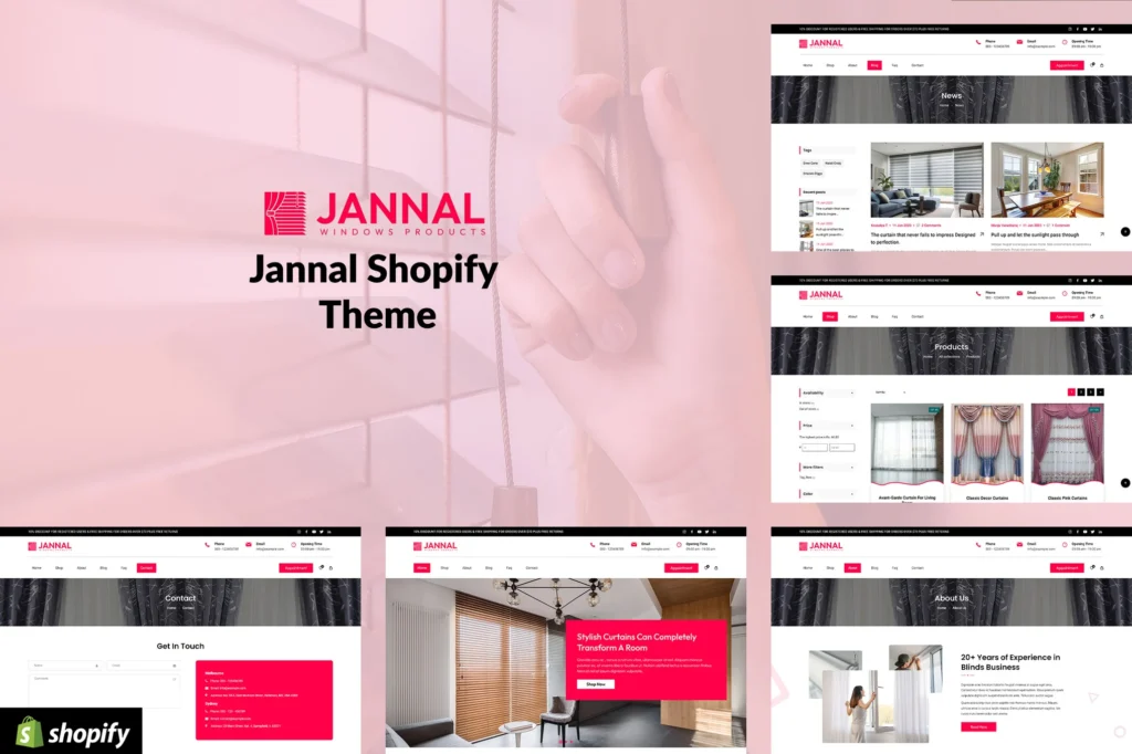 Jannal Windows Shopify Theme