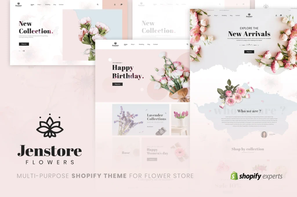 JenStore Flower Shopify Theme