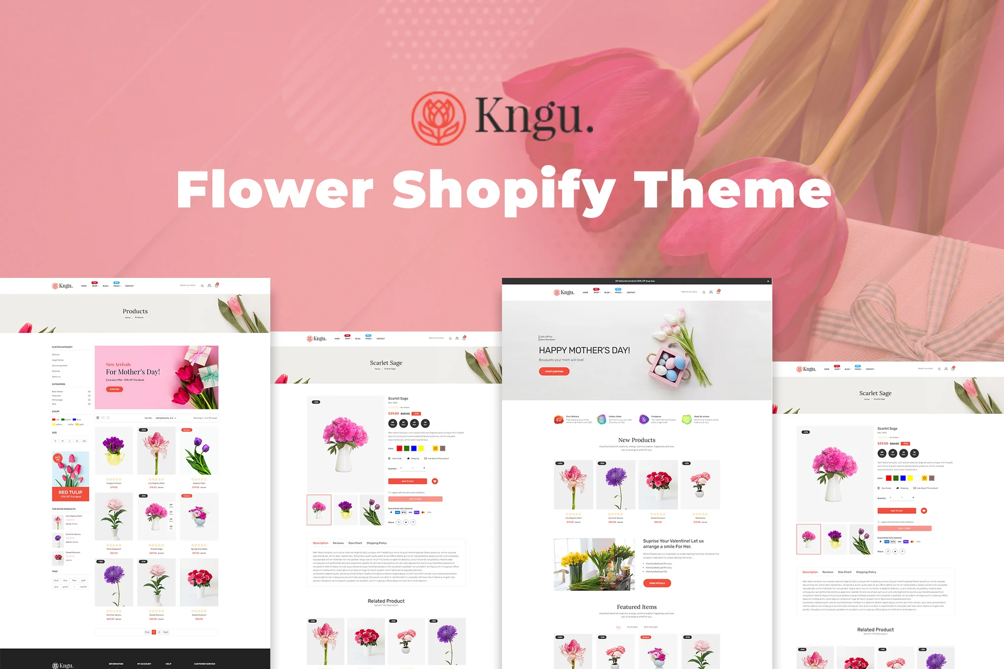 Kngu Flower Shopify Theme