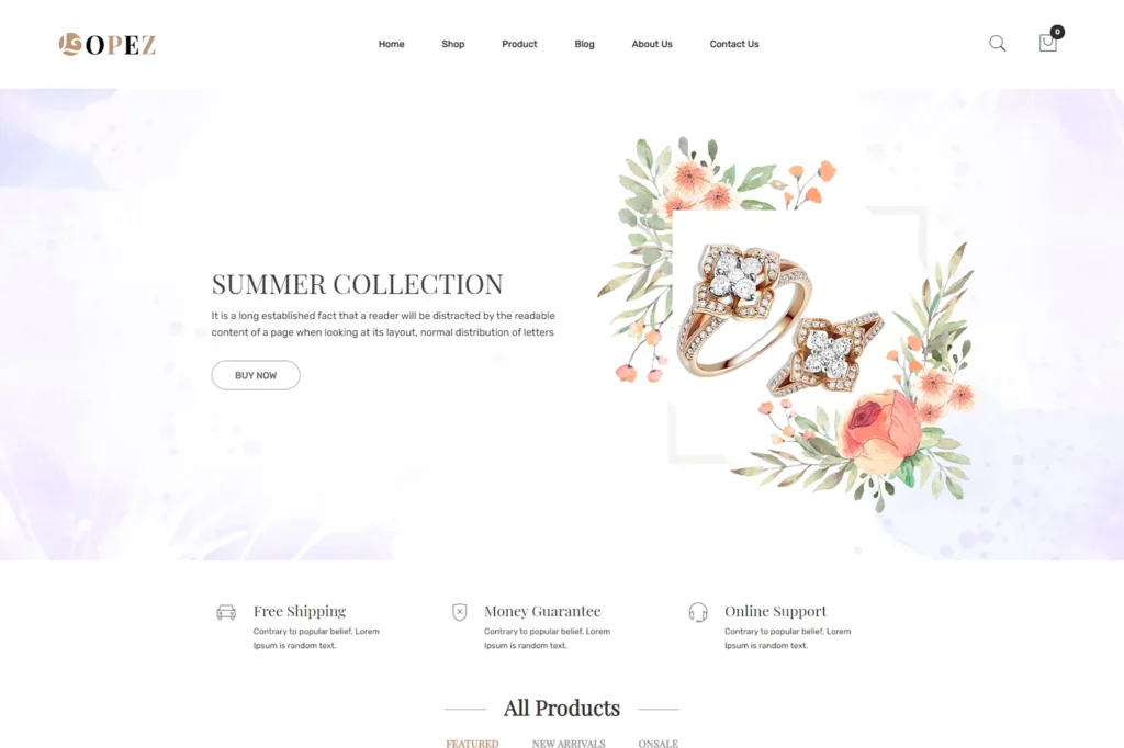 Lopez Jewelry Shopify Theme