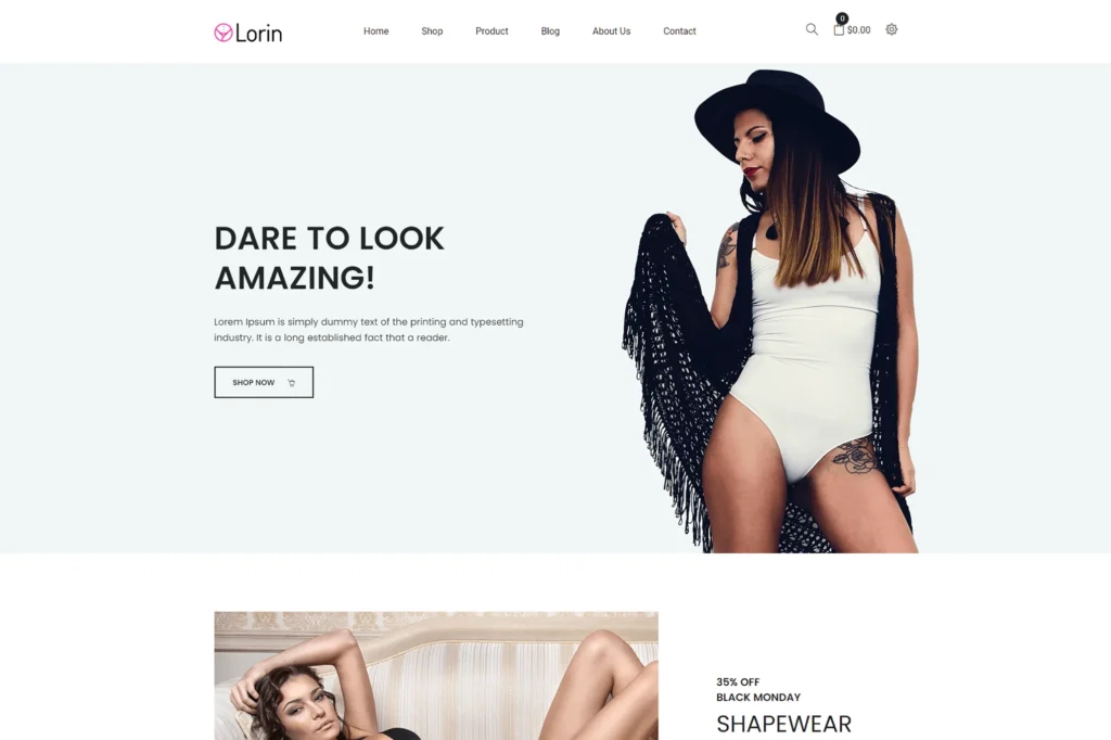 Lorin Shapewear Shopify Theme
