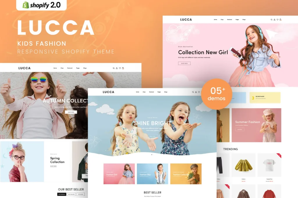 Lucca Kids Fashion Shopify Theme