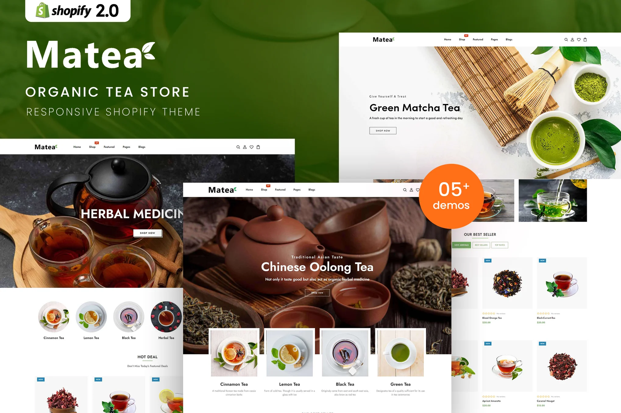 Matea Tea Store Shopify Theme