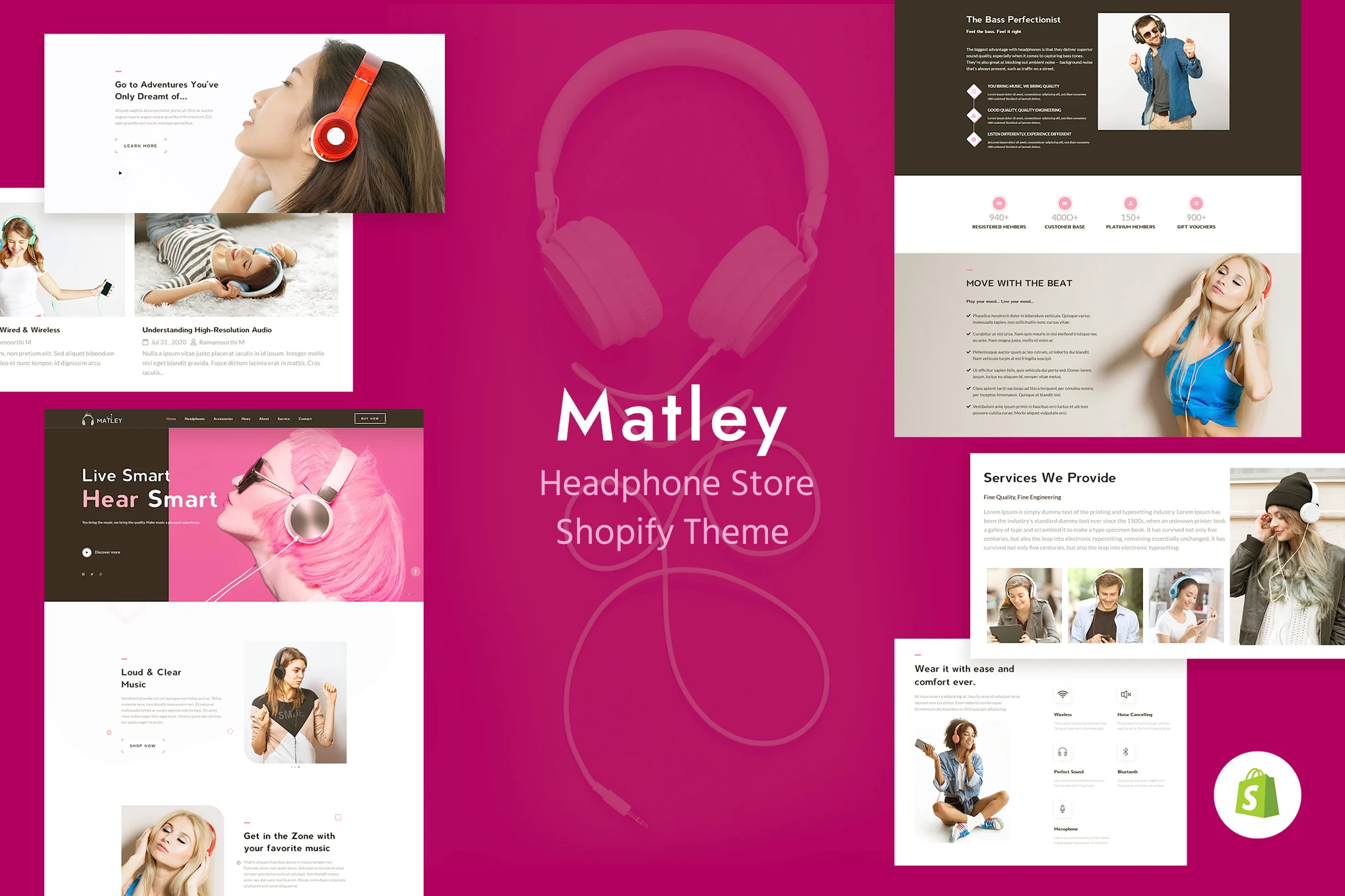 Matley Headphone Shopify Theme