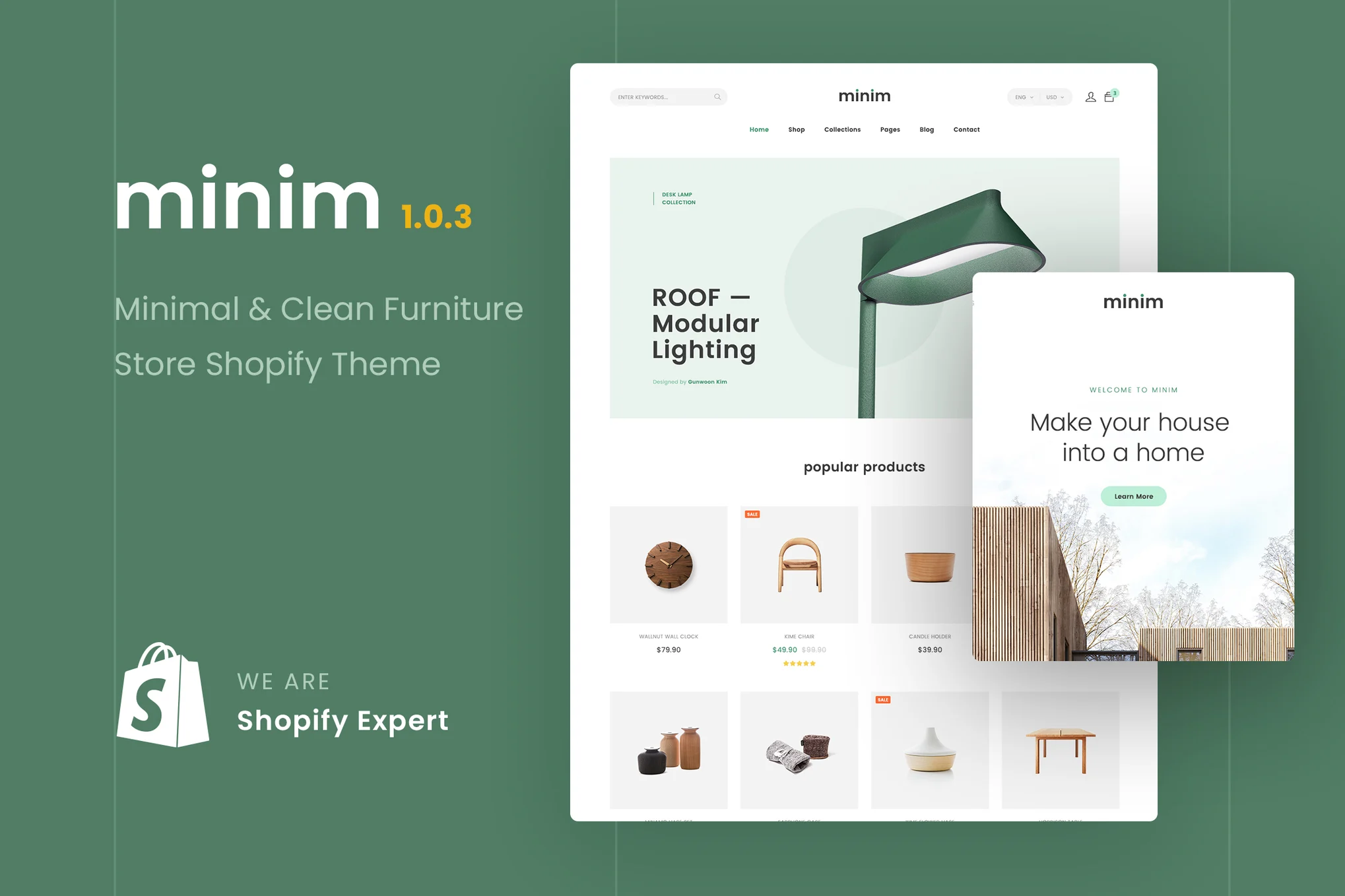 Minim Furniture Shopify Theme